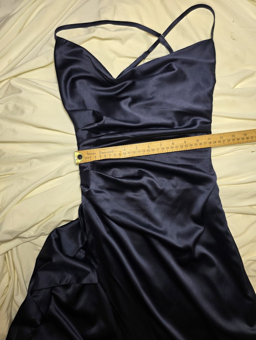 Vestido largo Helen  BABYBOO - Azul marino XS NWT $150 - Picture 14 of 15